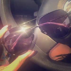 Diff Eyewear Purple Dash Aviators